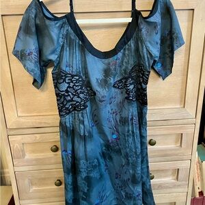 Free People Black & Blue Vintage Mini